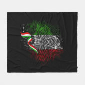 Italienische Flagge Fleecedecke (Vorderseite (Horizontal))