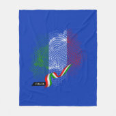 Italienische Flagge Fleecedecke (Vorderseite)