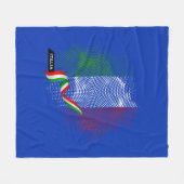 Italienische Flagge Fleecedecke (Vorderseite (Horizontal))