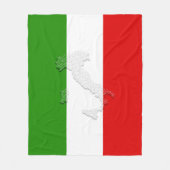 Italienische Flagge Fleecedecke (Vorderseite)
