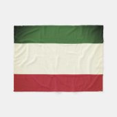 Italienische Flagge Fleecedecke (Vorderseite (Horizontal))