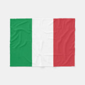 Italienische Flagge Fleecedecke (Vorderseite (Horizontal))