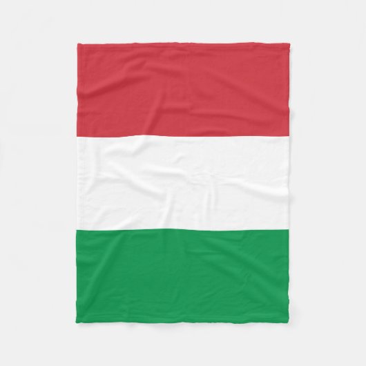 Italienische Flagge Fleecedecke (Vorderseite)