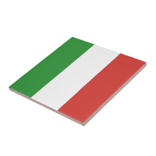 Italienische Flagge Fliese (Seite)