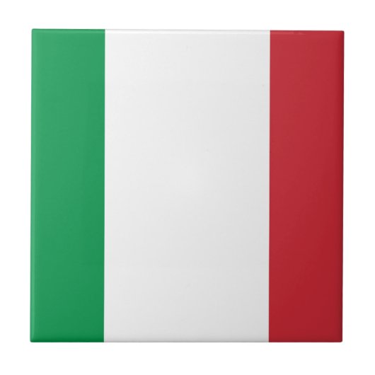 Italienische Flagge Fliese (Vorderseite)