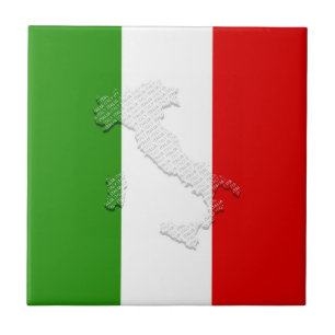 Italienische Flagge Fliese