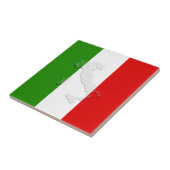 Italienische Flagge Fliese (Seite)