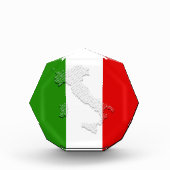 Italienische Flagge Fotoblock (Vorderseite)