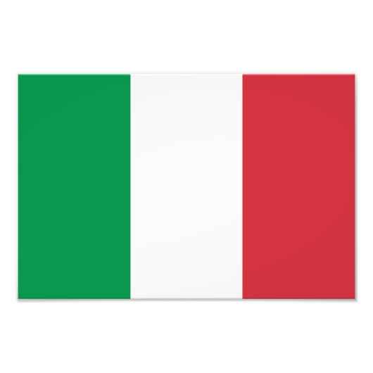 Italienische Flagge Fotodruck (Vorne)