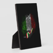 Italienische Flagge Fotoplatte (Seite)