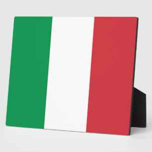 Italienische Flagge Fotoplatte
