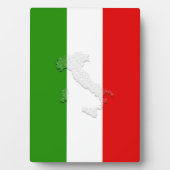 Italienische Flagge Fotoplatte (Vorderseite)