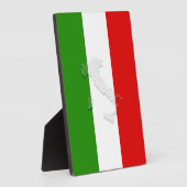 Italienische Flagge Fotoplatte (Seite)