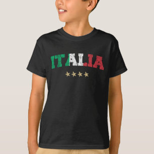 Italienische Flagge für Fußball-Shirt T-Shirt