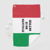 Italienische Flagge für Handtuchhandtuch Golfhandtuch (Insitu)