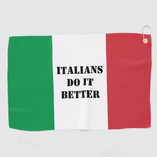 Italienische Flagge für Handtuchhandtuch Golfhandtuch (Horizontal)