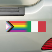 Italienische Flagge für LGBTQ mit inklusivem Progr Autoaufkleber (Auf Auto)
