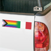 Italienische Flagge für LGBTQ mit inklusivem Progr Autoaufkleber (Auf Lkw)
