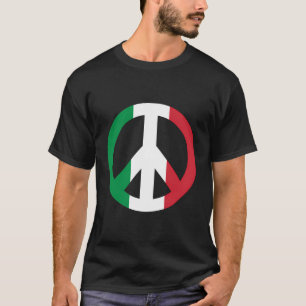 Italienische Flagge für Piece-Zeichen T-Shirt