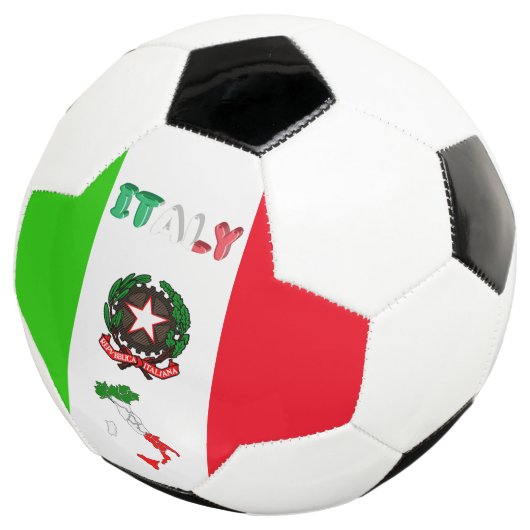 Italienische Flagge Fußball (Dreiviertel)