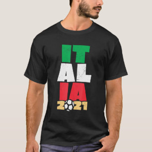Italienische Flagge Fußball 2021 T-Shirt