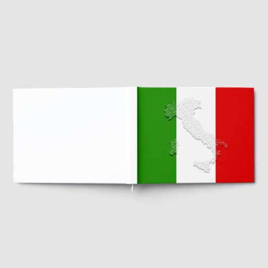 Italienische Flagge Gästebuch (Voll)