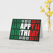 Italienische Flagge Geburtskarte Karte (Gelbe Blume)