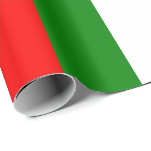 Italienische Flagge, gekennzeichnet, Geschenkpapier (Rolleneckpunkt)