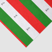 Italienische Flagge, gekennzeichnet Seidenpapier (Ausschnitt)