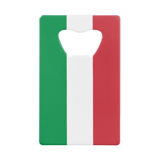 Italienische Flagge Geldbeutel Flaschenöffner (Vorderseite)