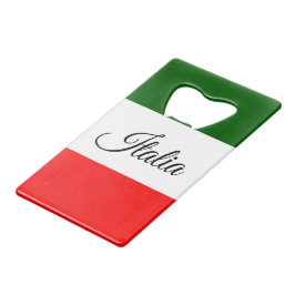 Italienische Flagge Geldbeutel Flaschenöffner