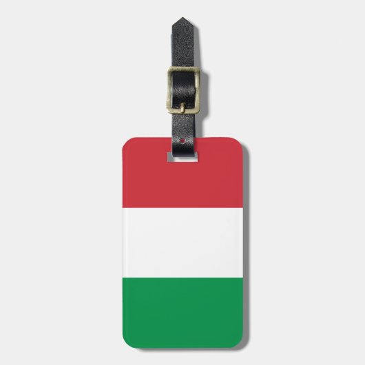Italienische Flagge Gepäckanhänger (Vorderseite vertikal)