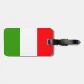 Italienische Flagge Gepäckanhänger (Rückseite horizontal)