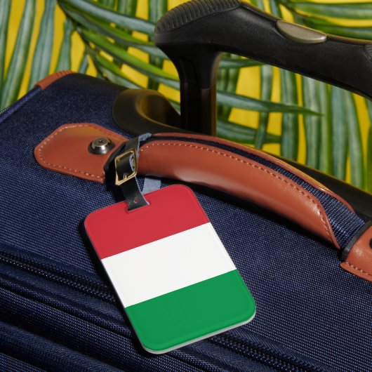 Italienische Flagge Gepäckanhänger (Vorderseite Insitu 1)