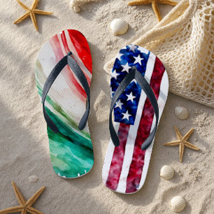 Italienische Flagge Geschenk für Frauen Badesandalen