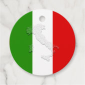 Italienische Flagge Geschenkanhänger (Vorderseite)