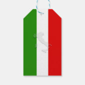 Italienische Flagge Geschenkanhänger (Rückseite)