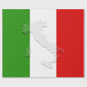 Italienische Flagge Geschenkpapier (Flach)