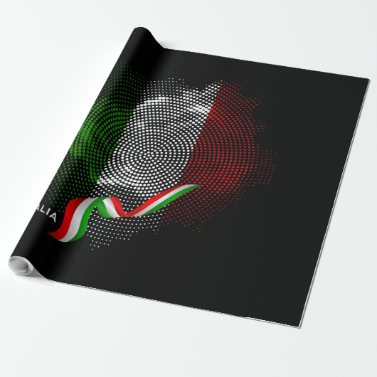 Italienische Flagge Geschenkpapier (Ungerollt)