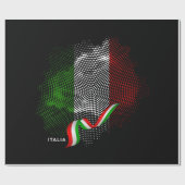 Italienische Flagge Geschenkpapier (Flach)