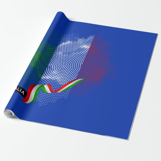 Italienische Flagge Geschenkpapier (Ungerollt)