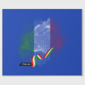 Italienische Flagge Geschenkpapier (Flach)