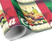 Italienische Flagge Geschenkpapier (Rolleneckpunkt)