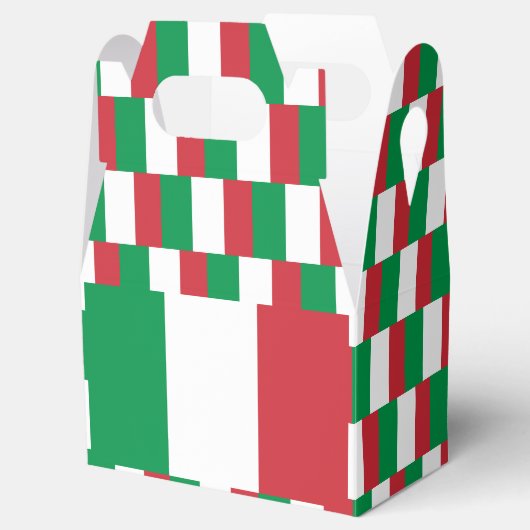 Italienische Flagge Geschenkschachtel (Geöffnet)