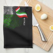 Italienische Flagge Geschirrtuch (Viertel Falte)