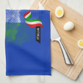 Italienische Flagge Geschirrtuch (Viertel Falte)