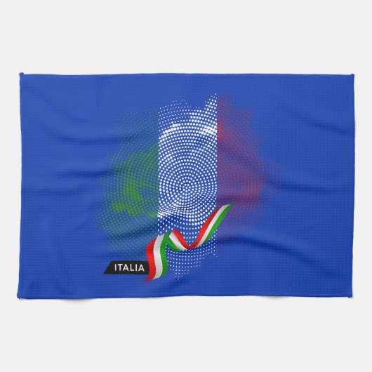 Italienische Flagge Geschirrtuch (Horizontal)