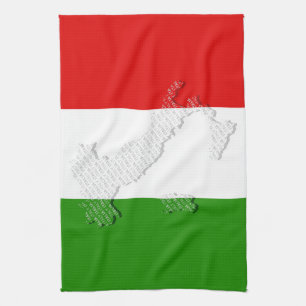 Italienische Flagge Geschirrtuch