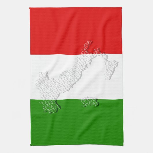 Italienische Flagge Geschirrtuch (Vertikal)