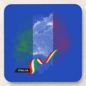 Italienische Flagge Getränkeuntersetzer (Vorderseite)
